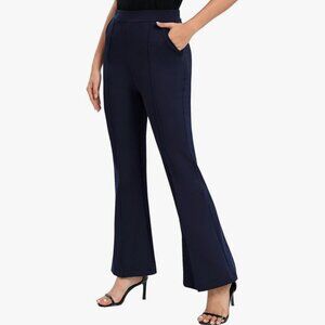Alfani Navy Bootcut Pull-On Pants
